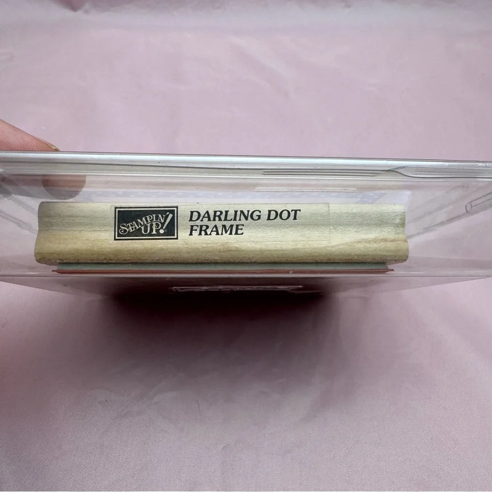 Stampin’ Up! Darling Dot Frame Rubber Stamp 🖊️ Scrapbooking Journaling Crafts